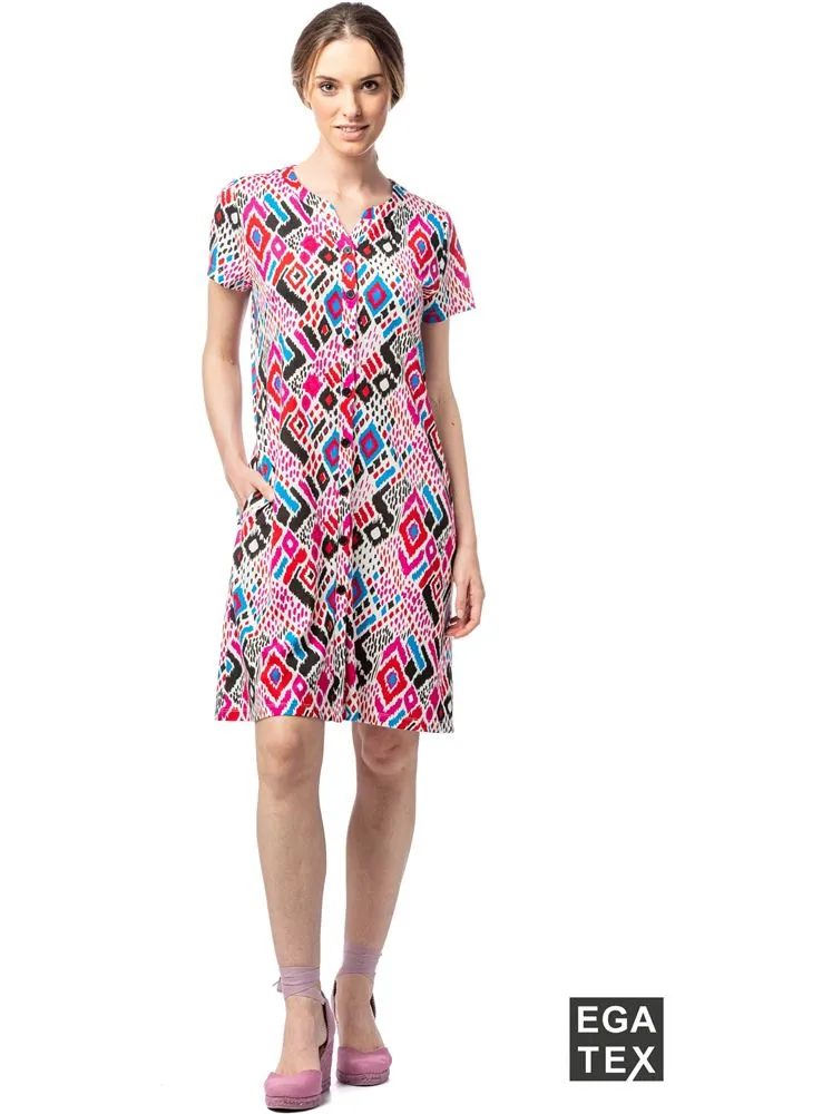 528 VESTIDO ESTAMPADO TRIBAL