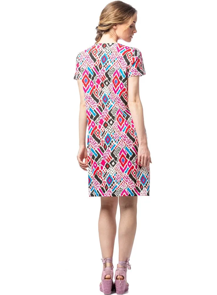 528 VESTIDO ESTAMPADO TRIBAL