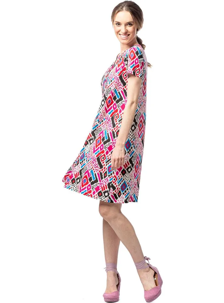 528 VESTIDO ESTAMPADO TRIBAL