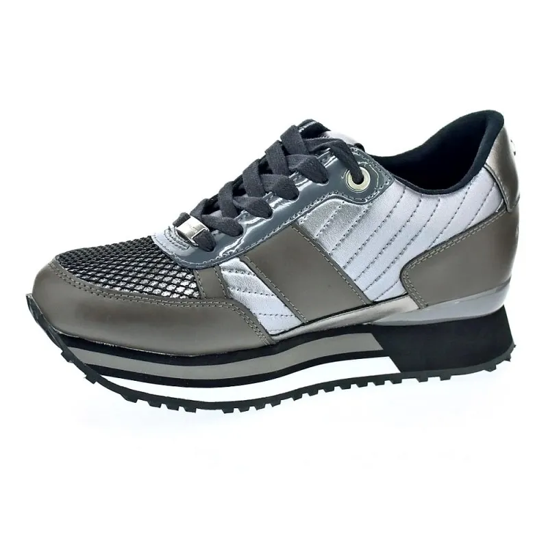 Apepazza Zapatillas Mujer RSD22 METALASSE RAYA LACED Plata