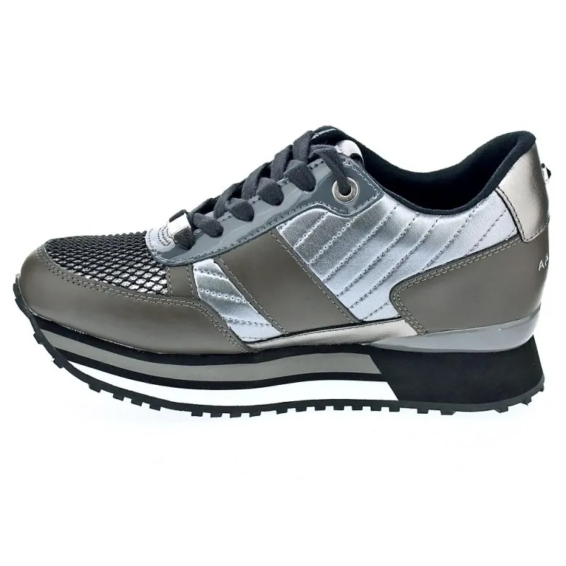 Apepazza Zapatillas Mujer RSD22 METALASSE RAYA LACED Plata