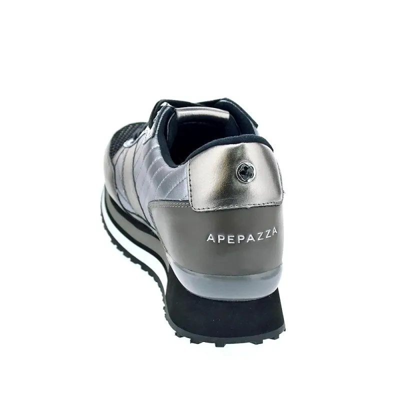 Apepazza Zapatillas Mujer RSD22 METALASSE RAYA LACED Plata