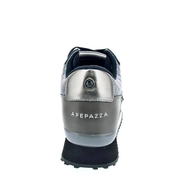 Apepazza Zapatillas Mujer RSD22 METALASSE RAYA LACED Plata