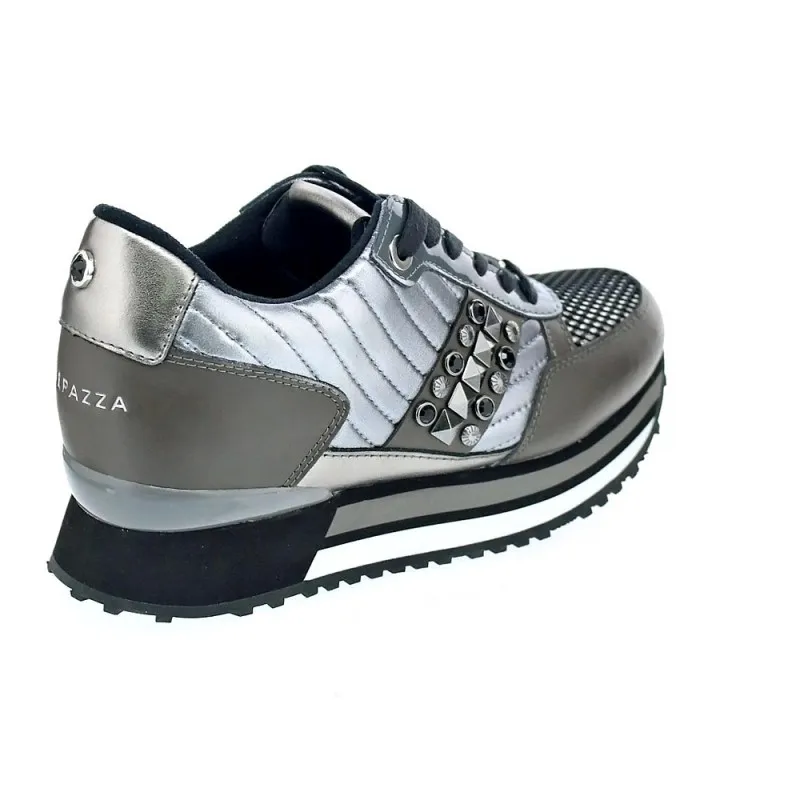 Apepazza Zapatillas Mujer RSD22 METALASSE RAYA LACED Plata
