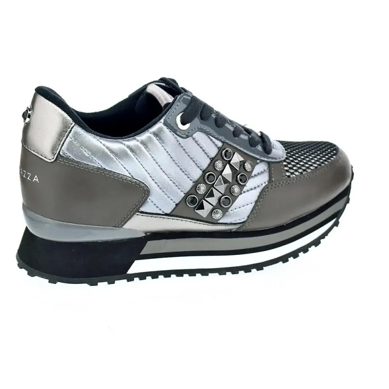 Apepazza Zapatillas Mujer RSD22 METALASSE RAYA LACED Plata