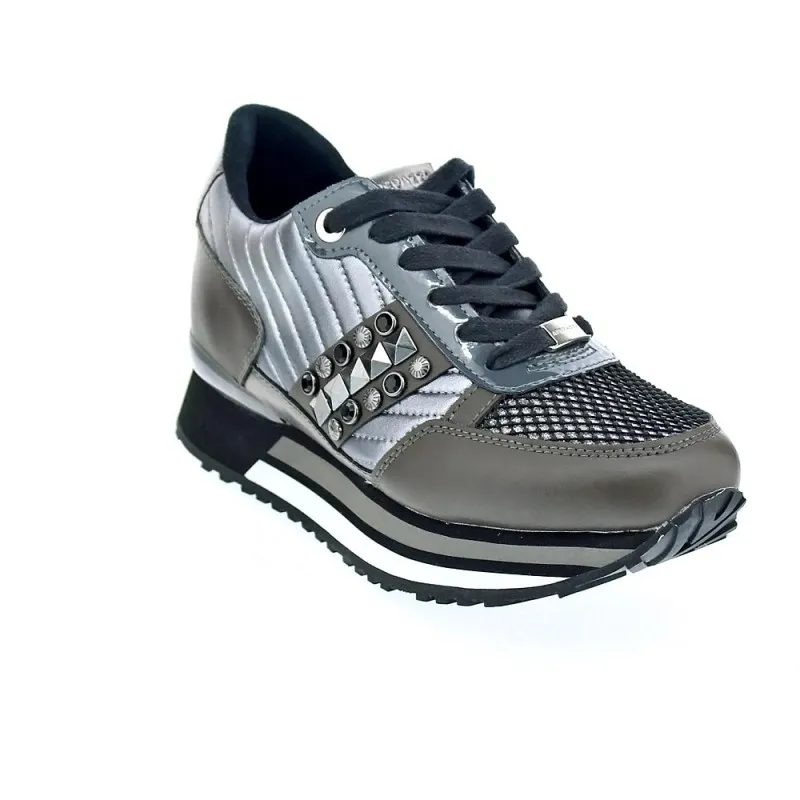 Apepazza Zapatillas Mujer RSD22 METALASSE RAYA LACED Plata