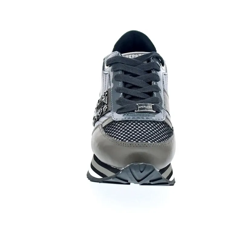 Apepazza Zapatillas Mujer RSD22 METALASSE RAYA LACED Plata