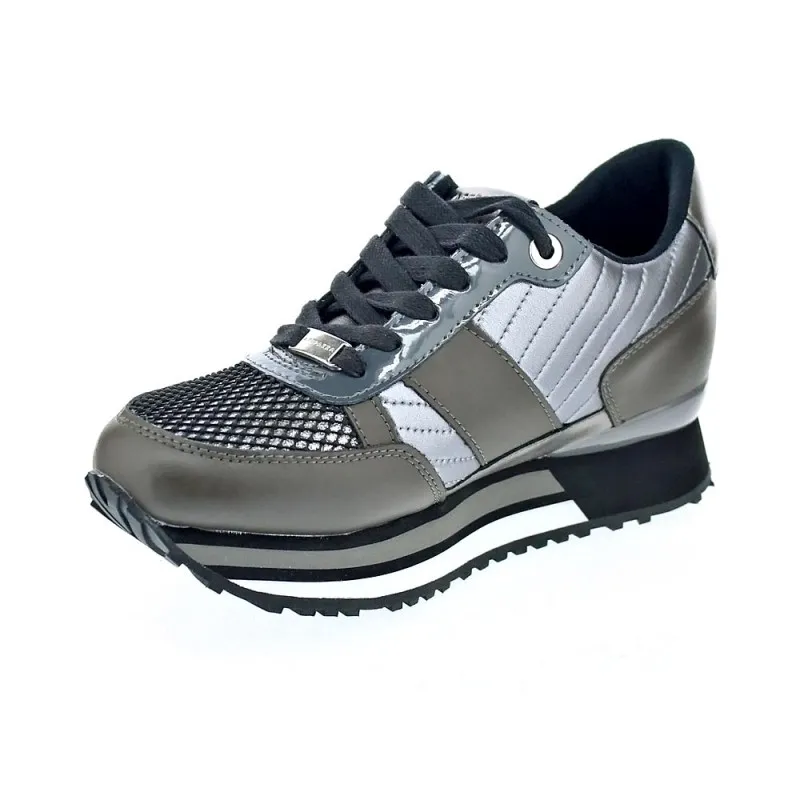 Apepazza Zapatillas Mujer RSD22 METALASSE RAYA LACED Plata