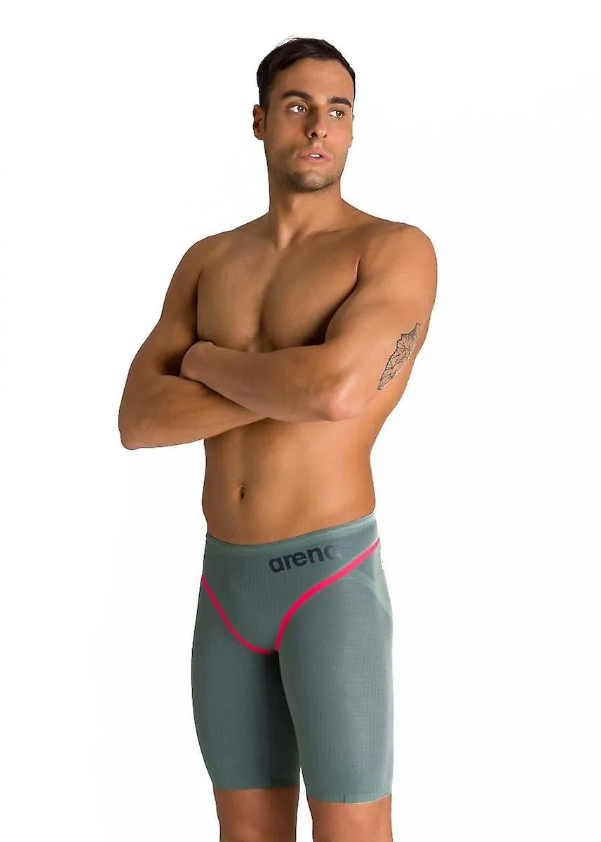 ARENA POWERSKIN CARBON CORE FX JAMMER  ARMY GREEN  MENS