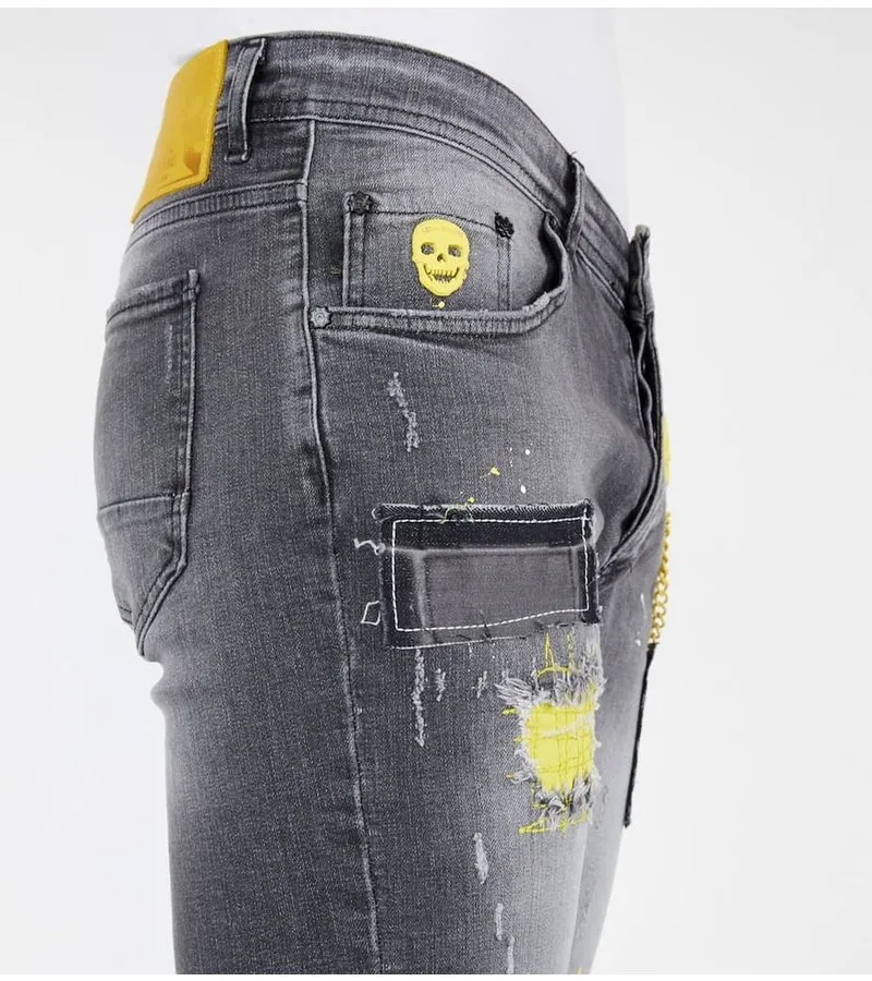 BERMUDAS VAQUERAS ROTAS HOMBRE  1053  GRIS
