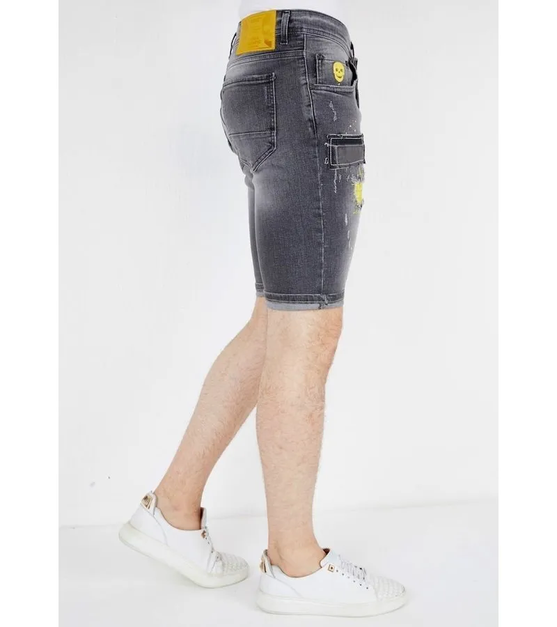 BERMUDAS VAQUERAS ROTAS HOMBRE  1053  GRIS