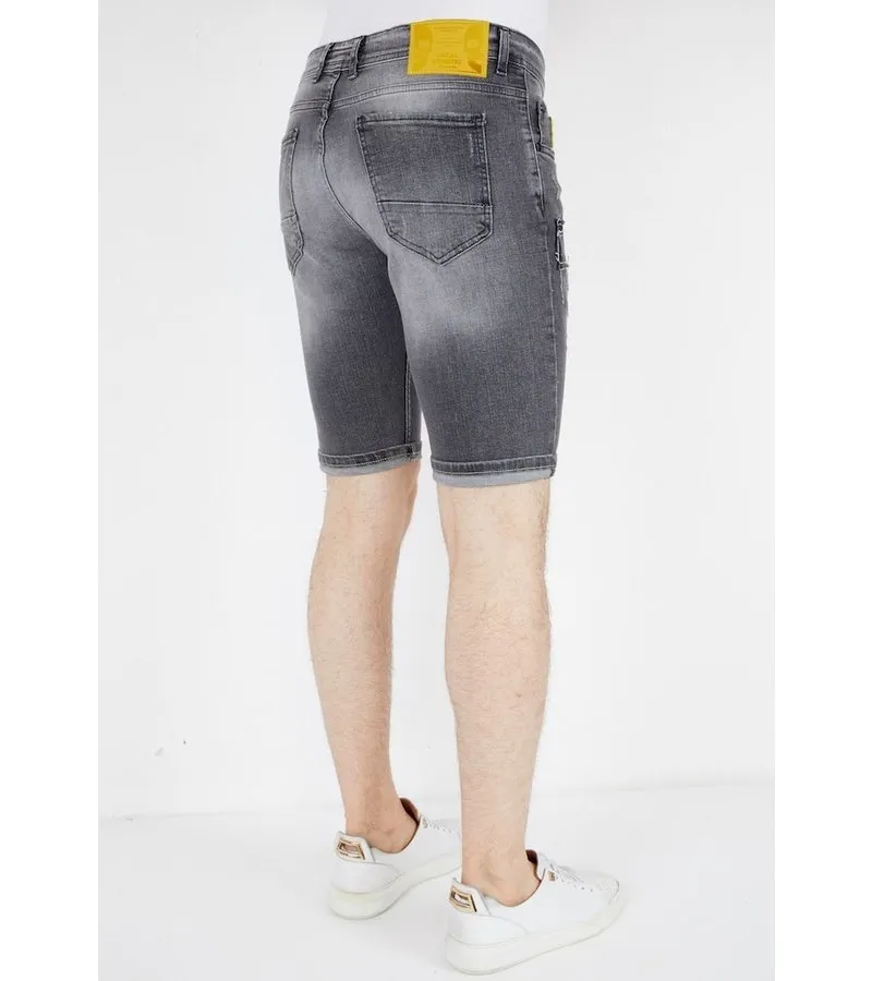 BERMUDAS VAQUERAS ROTAS HOMBRE  1053  GRIS