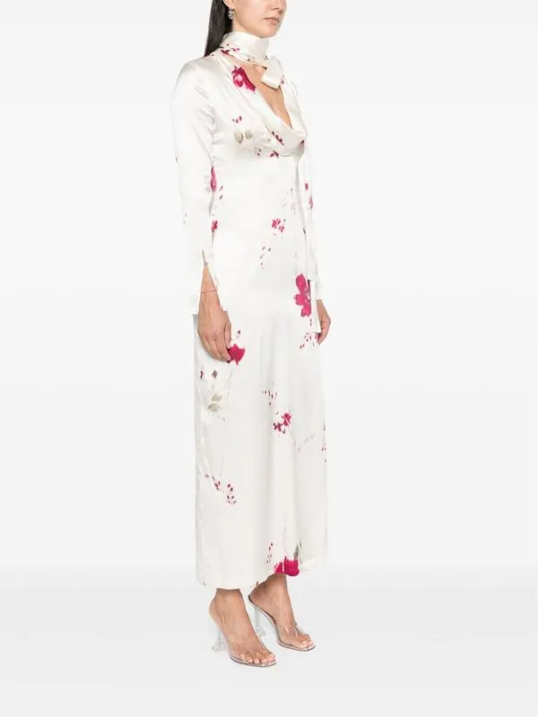 BLUMARINE VESTIDO LARGO  BLANCO