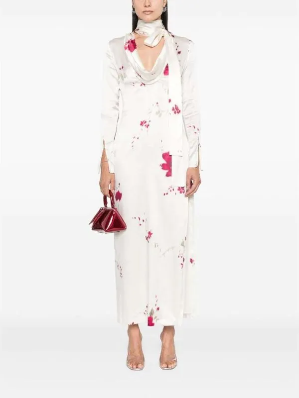 BLUMARINE VESTIDO LARGO  BLANCO