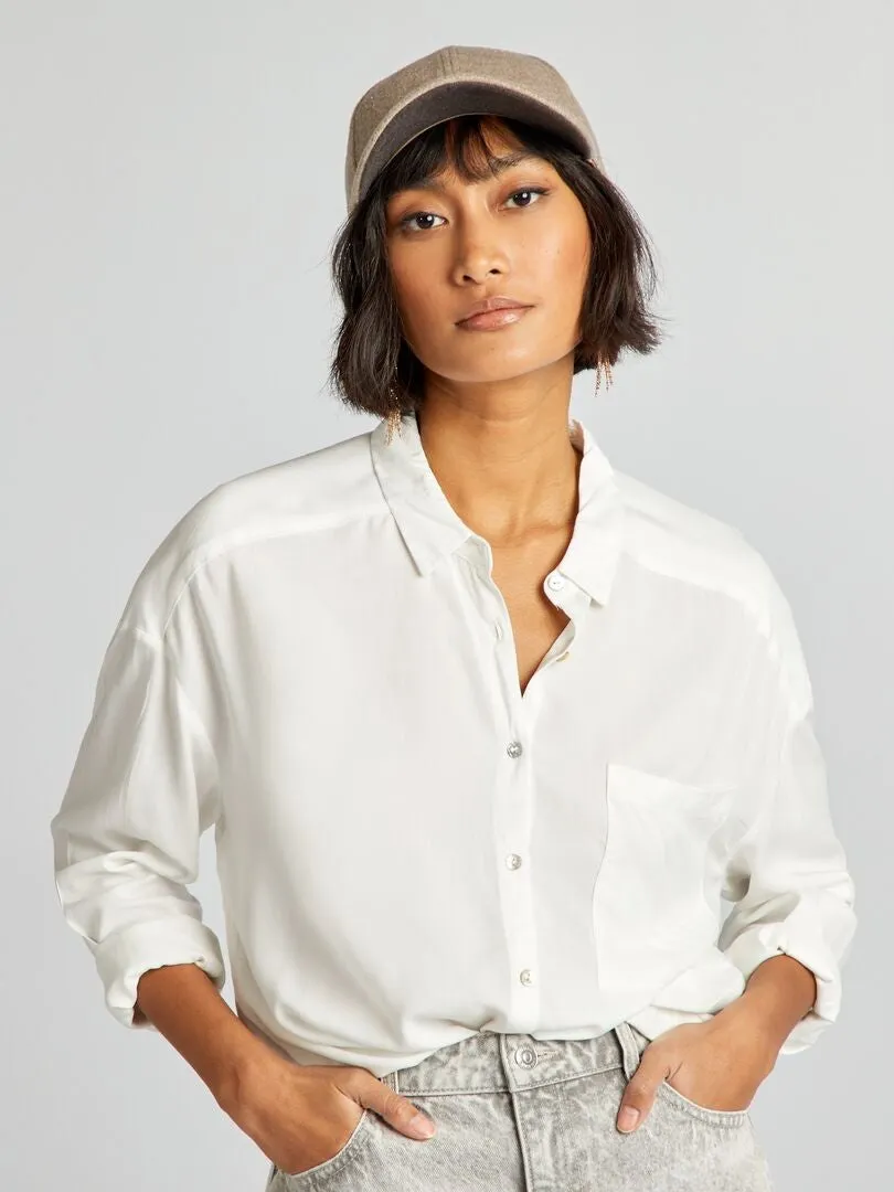 BLUSA CLáSICA  BLANCO