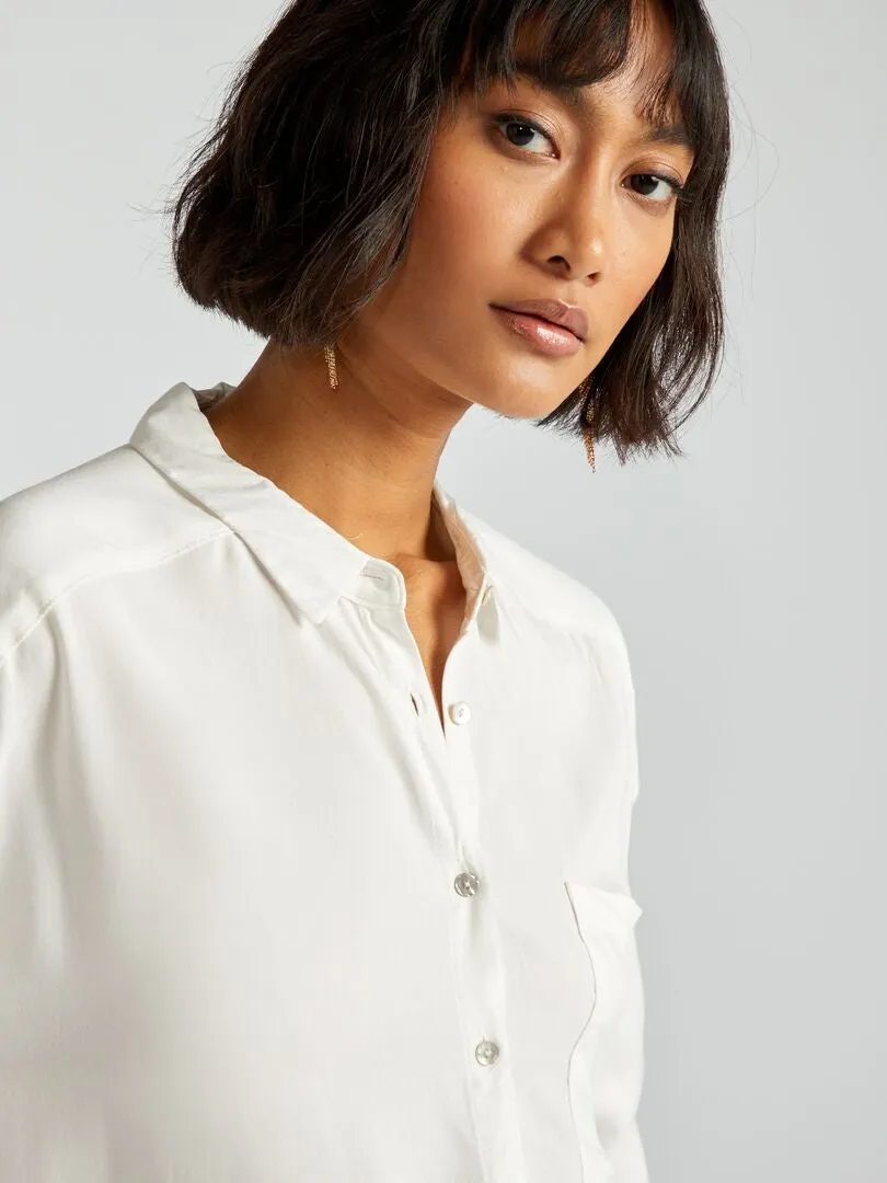 BLUSA CLáSICA  BLANCO