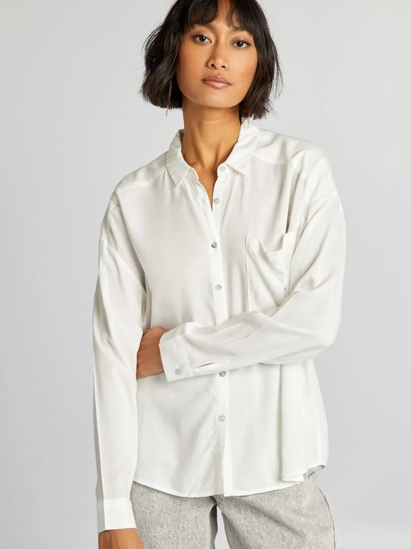 BLUSA CLáSICA  BLANCO