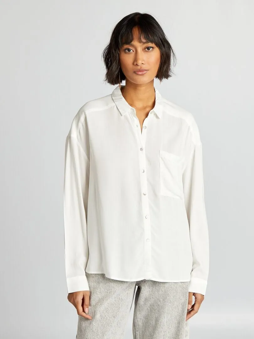 BLUSA CLáSICA  BLANCO