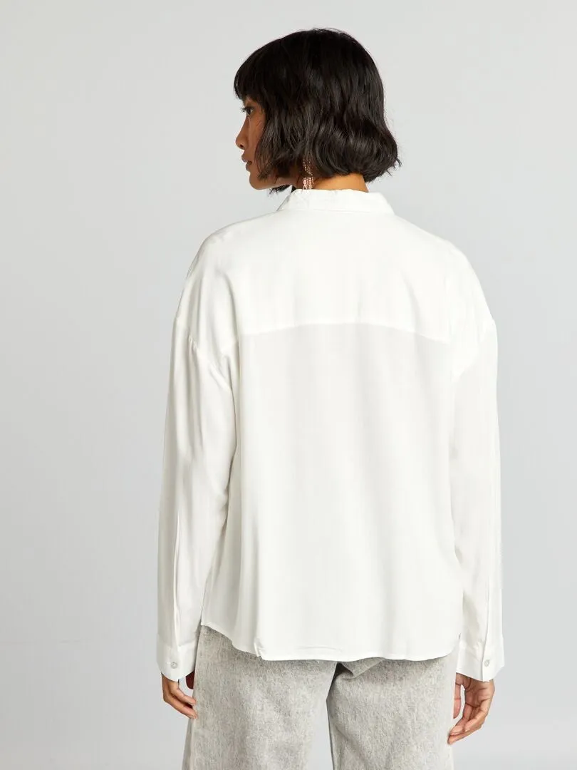 BLUSA CLáSICA  BLANCO