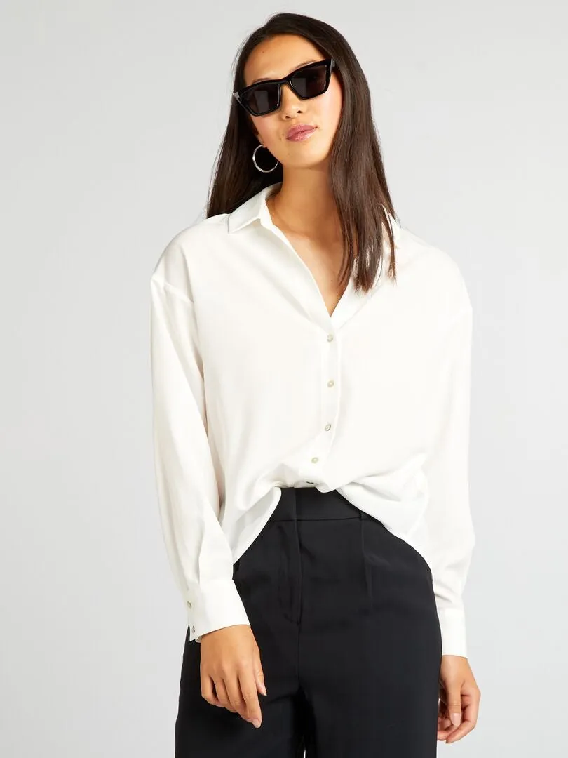 BLUSA FLUIDA  BLANCO