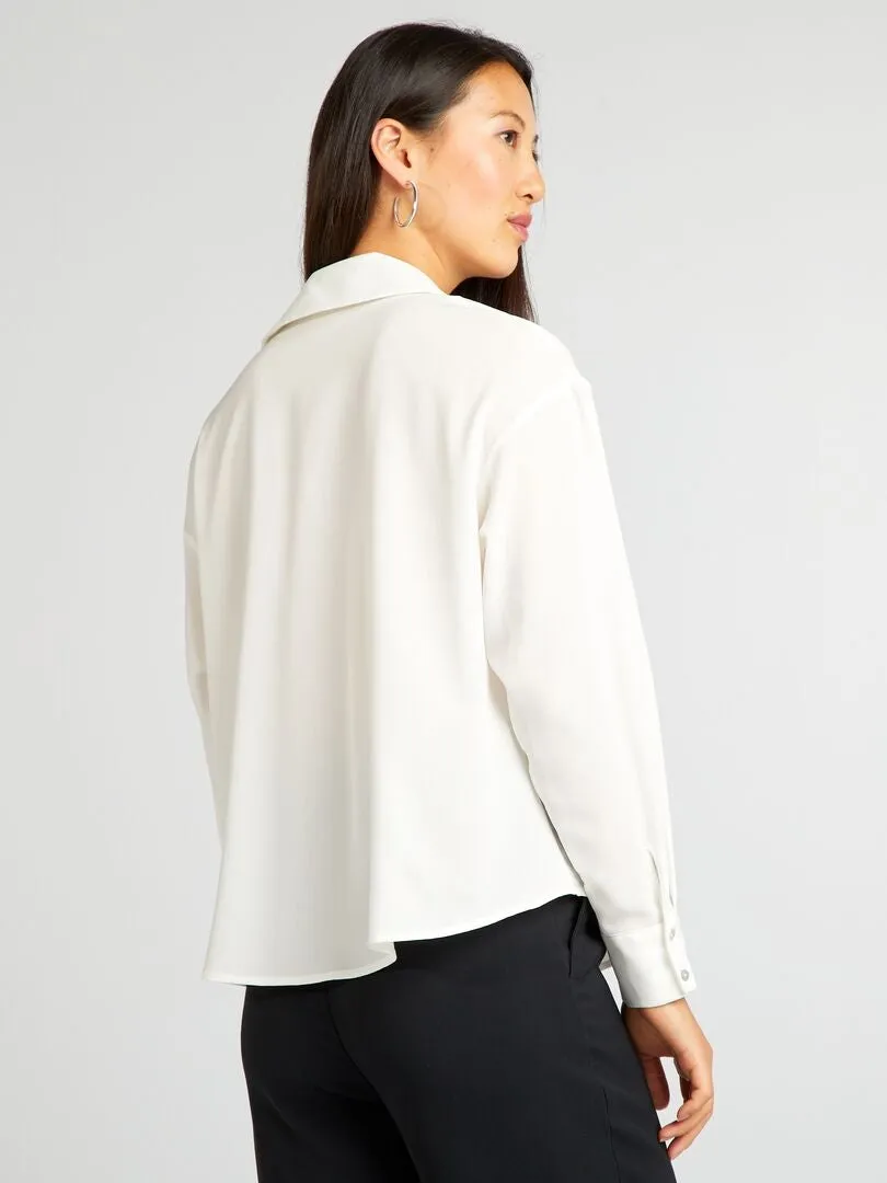 BLUSA FLUIDA  BLANCO