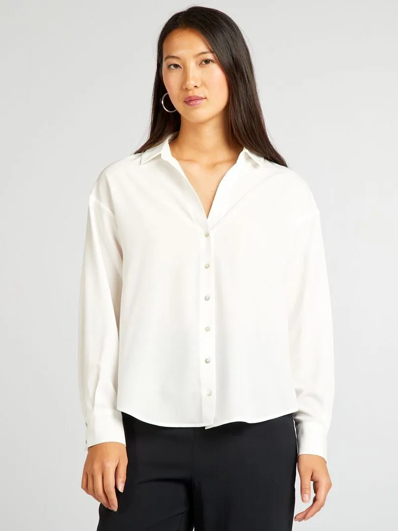 BLUSA FLUIDA  BLANCO
