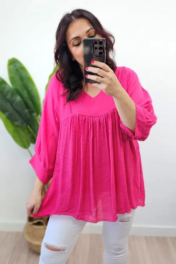 Blusa Mahon Fucsia