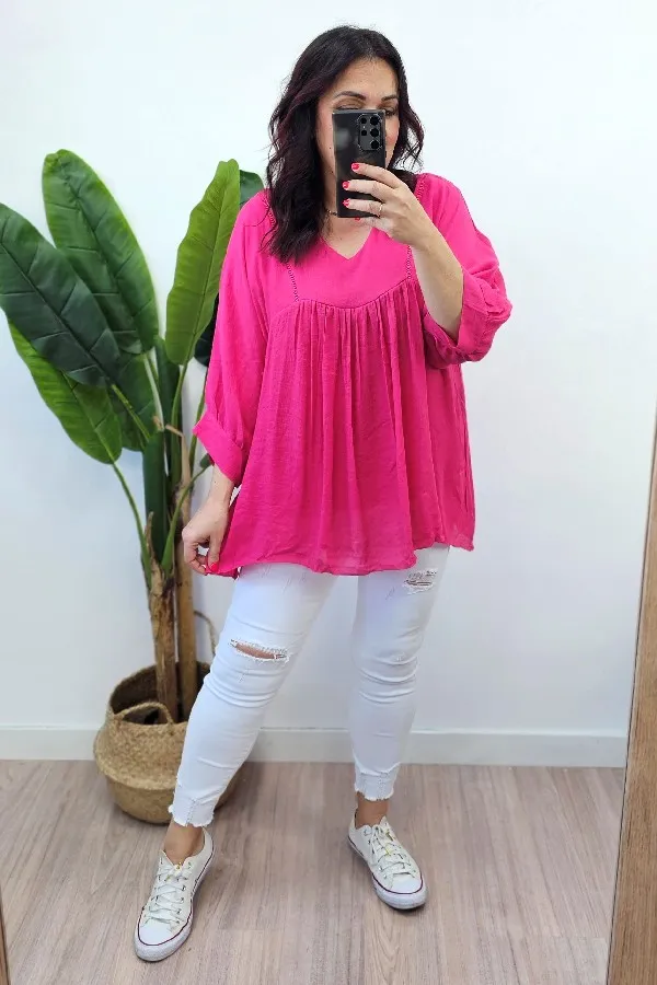 Blusa Mahon Fucsia