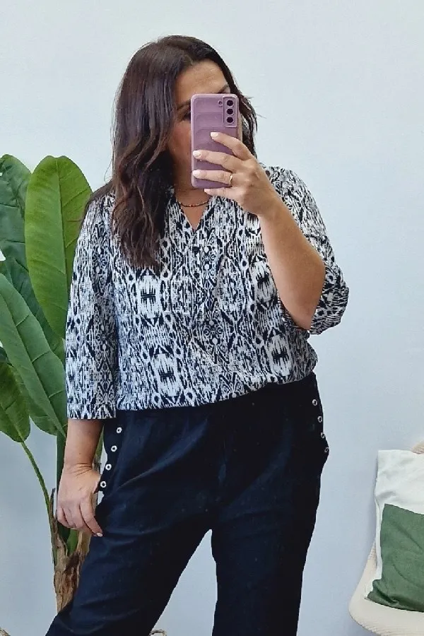 Blusa Snake Negra