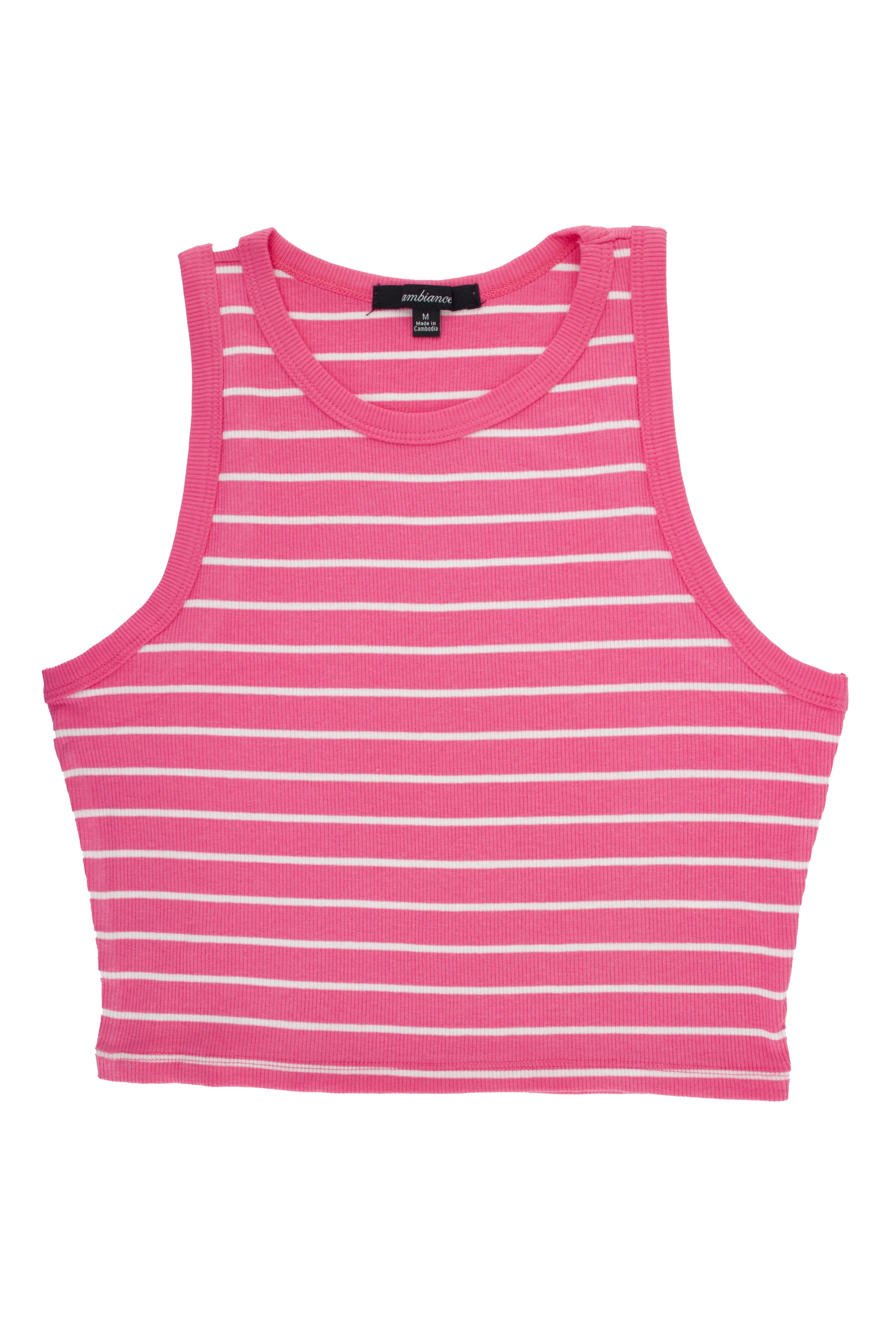 BLUSA TIRANTE ANCHO RAYAS BLANCAS 742471