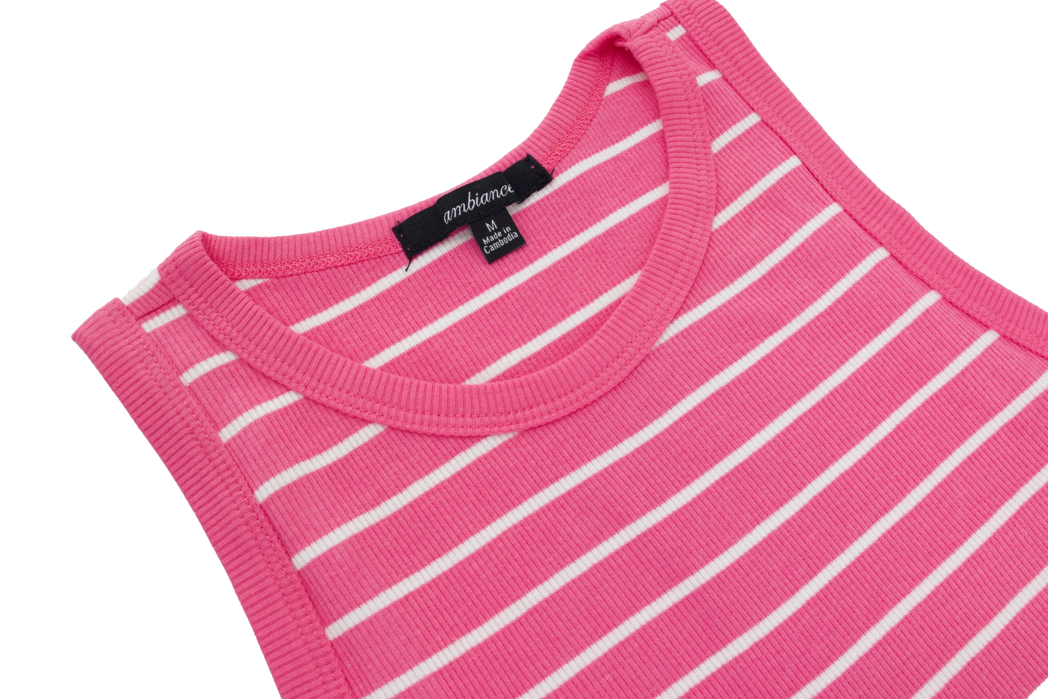 BLUSA TIRANTE ANCHO RAYAS BLANCAS 742471
