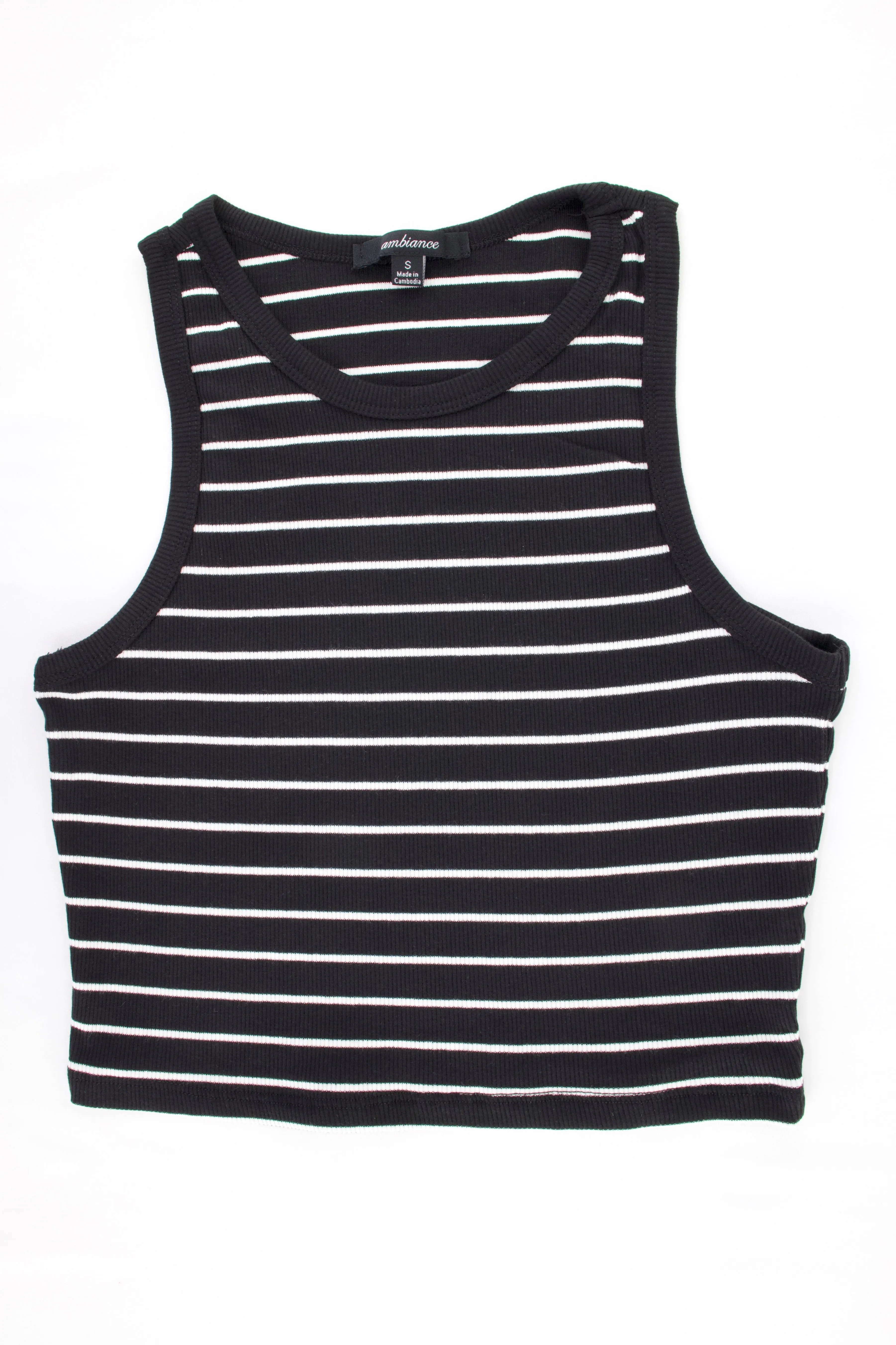 BLUSA TIRANTE ANCHO RAYAS BLANCAS 742471