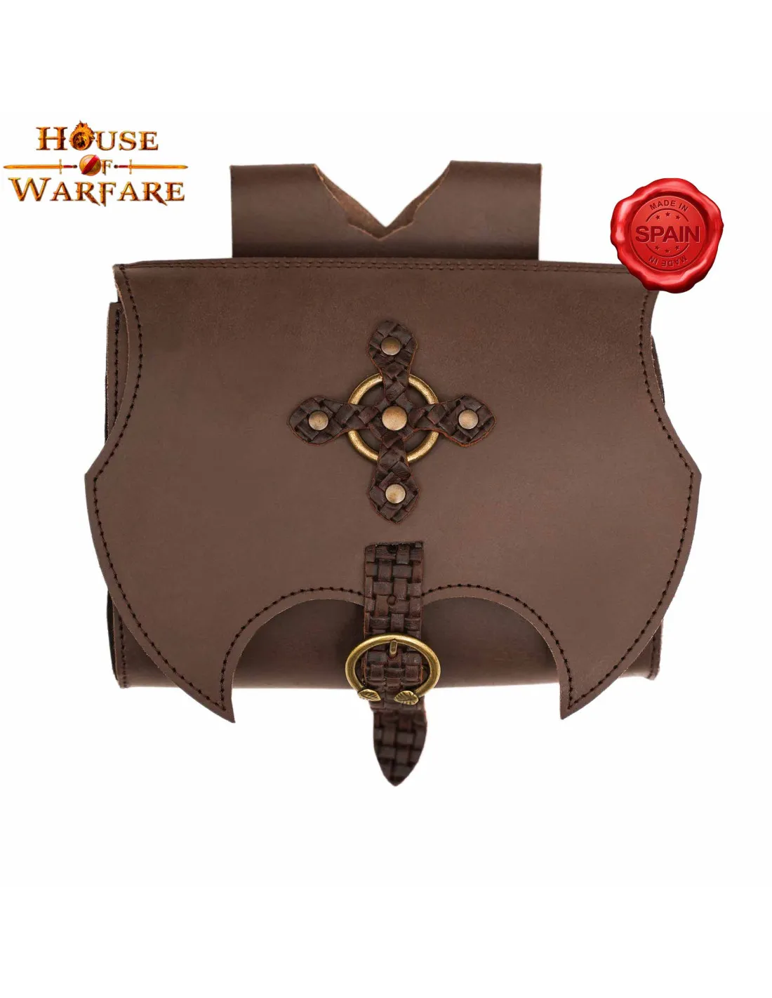 BOLSA MEDIEVAL ITZEL  MARRóN OSCURO