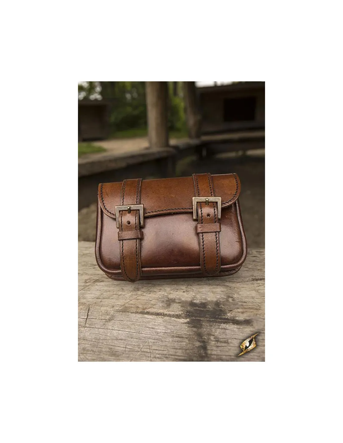 Bolso medieval guerrero en cuero