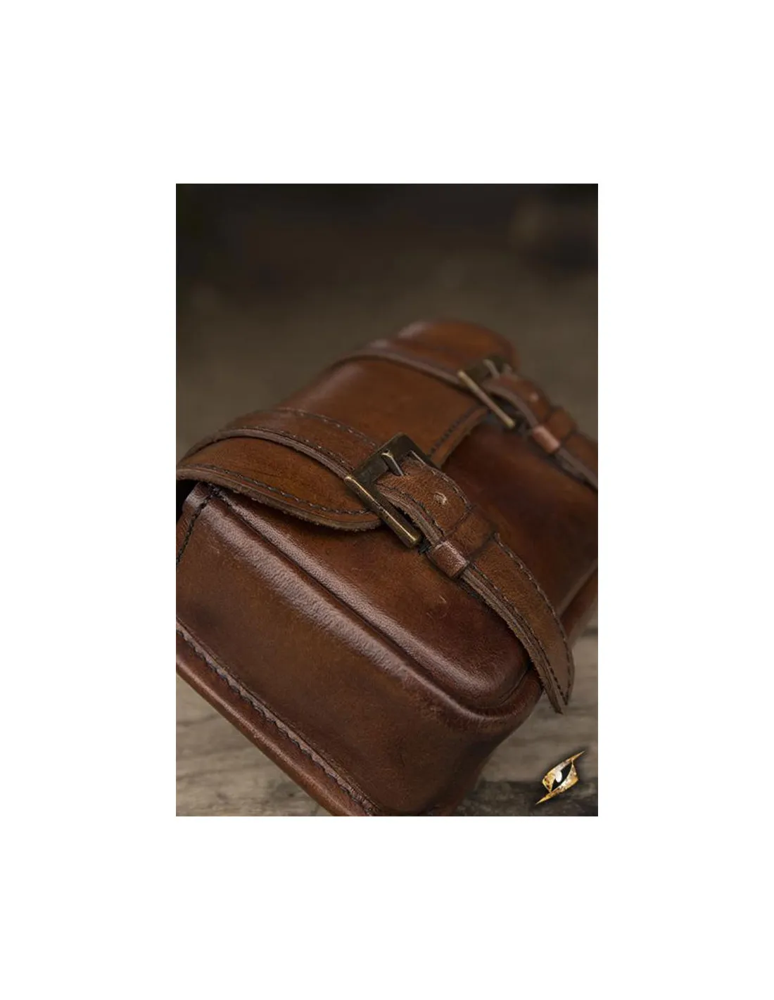Bolso medieval guerrero en cuero