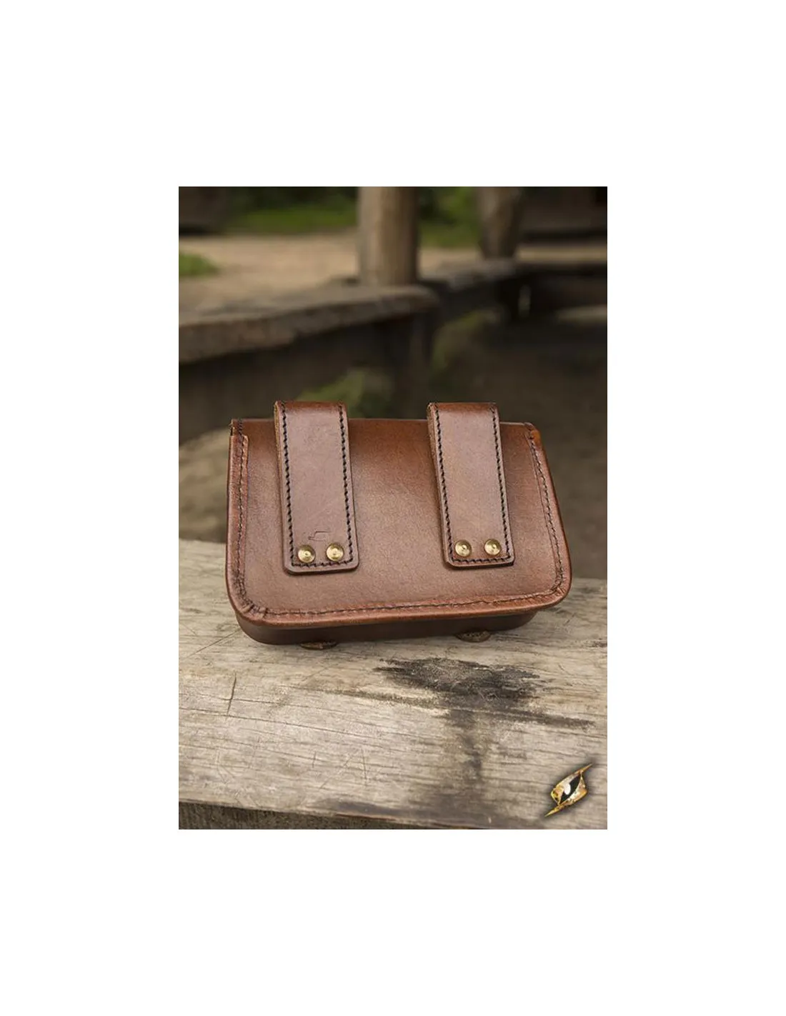 Bolso medieval guerrero en cuero