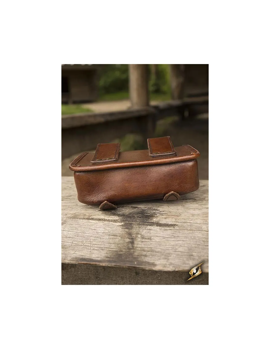 Bolso medieval guerrero en cuero