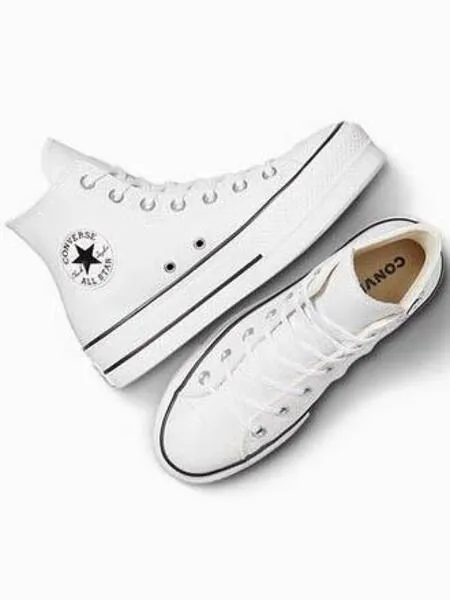 Botin Converse Piel Platform Blanco