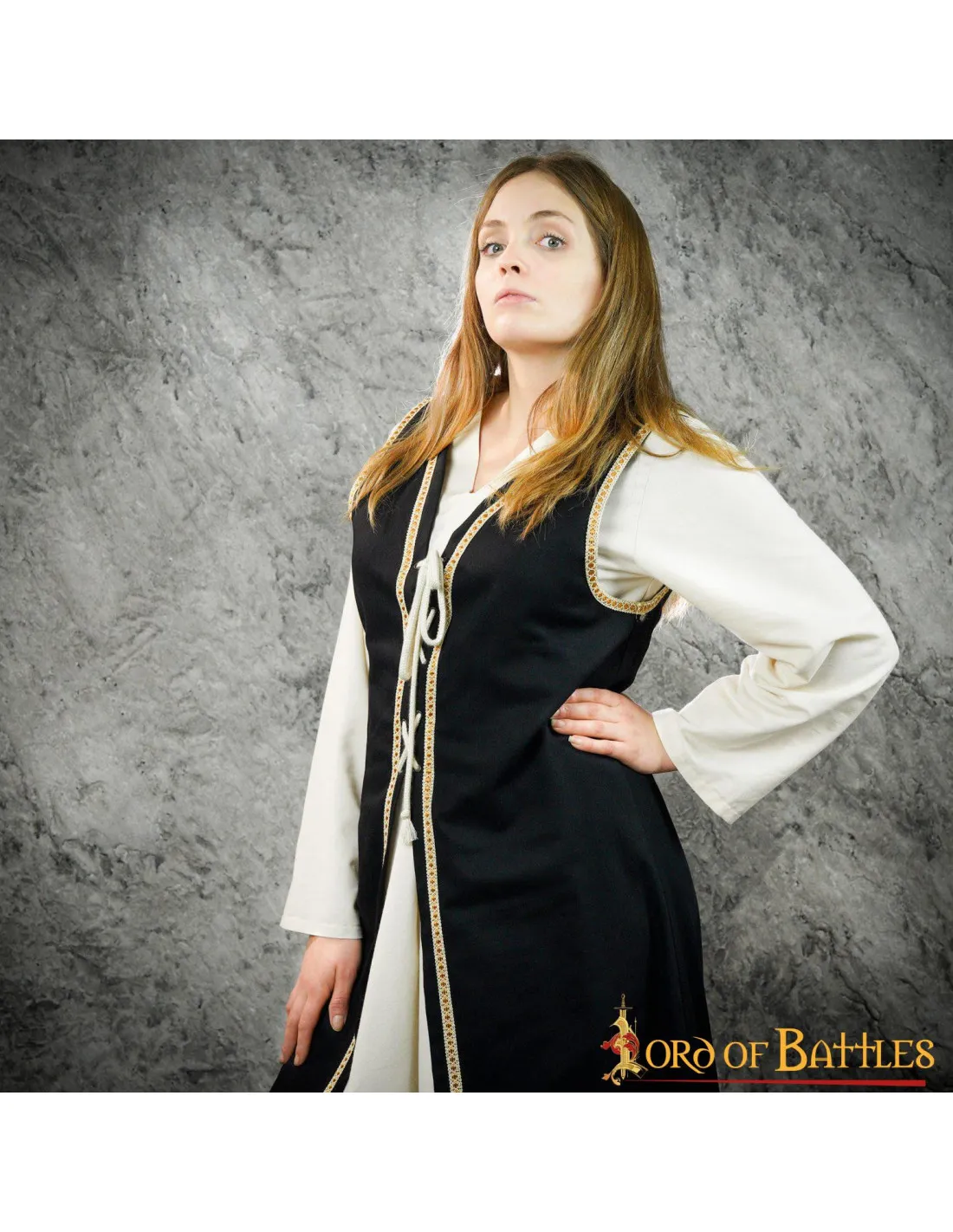 Brial Medieval Julietta en negro