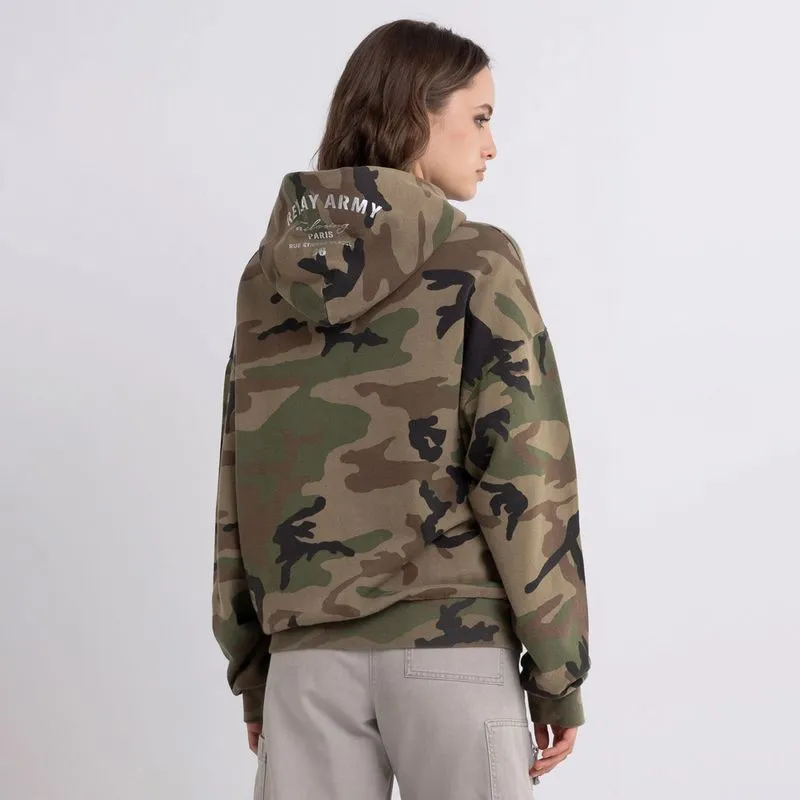 Buzo Hoodie Cerrado Para Mujer Replay 52520