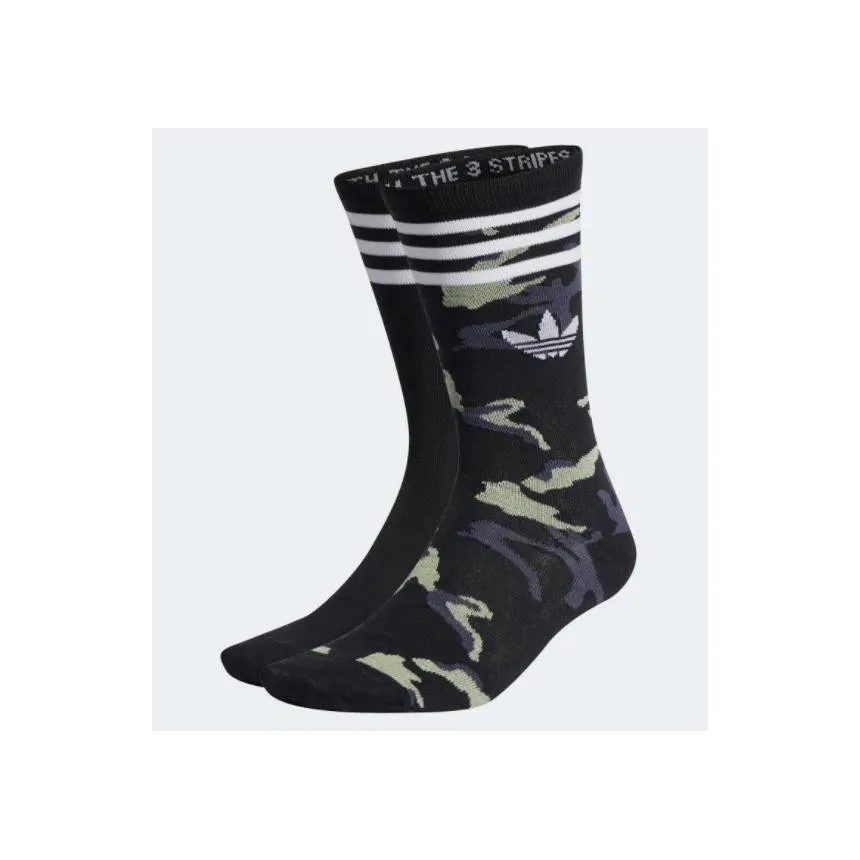 Calcetines Altos Adidas Camo Crew 2 Pack Unisex 