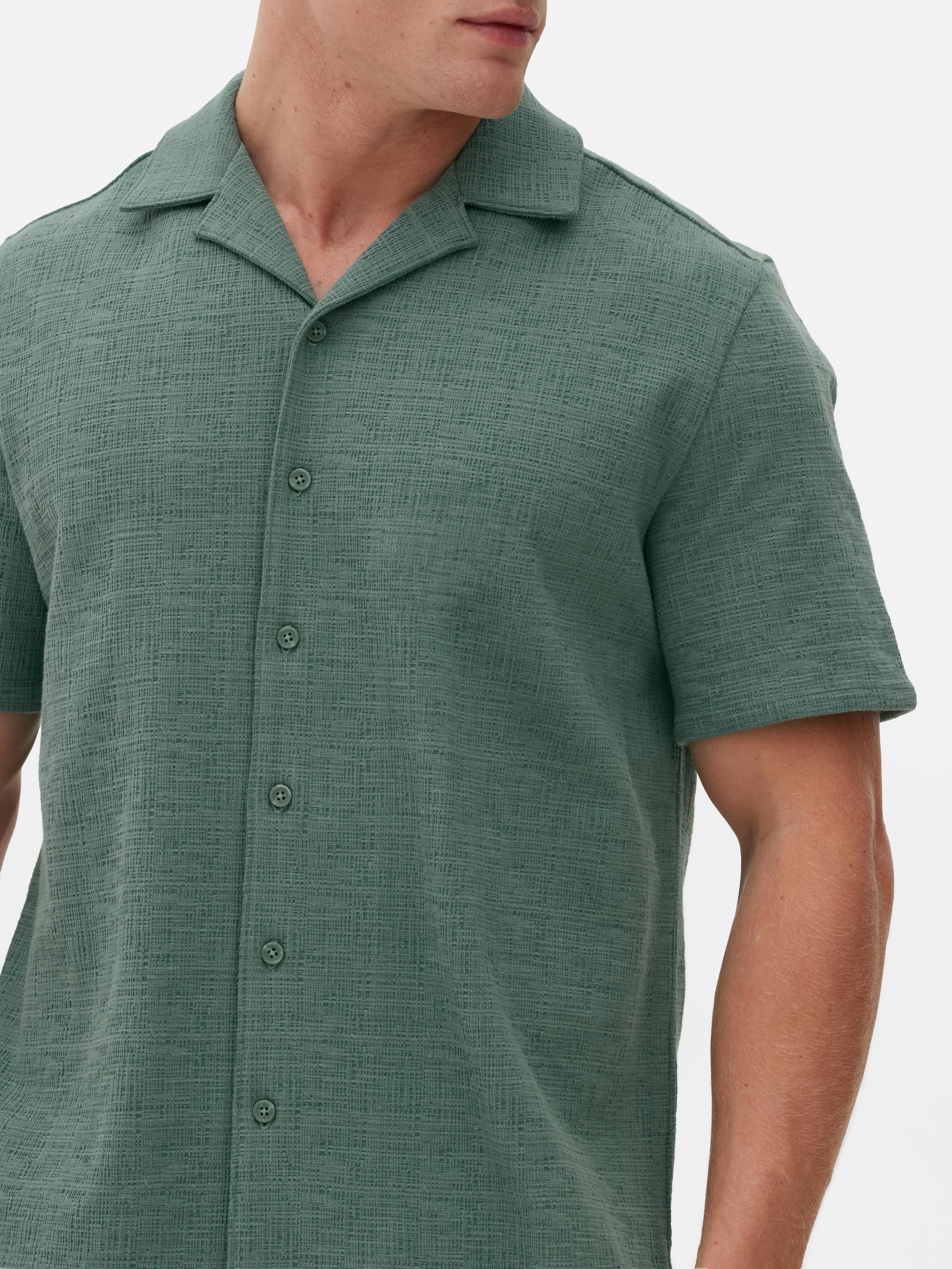 Camisa de manga corta con textura