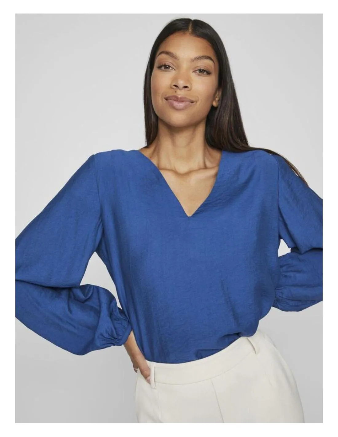 CAMISA DE VESTIR ESCOTE V VILA CLOTHES JANA