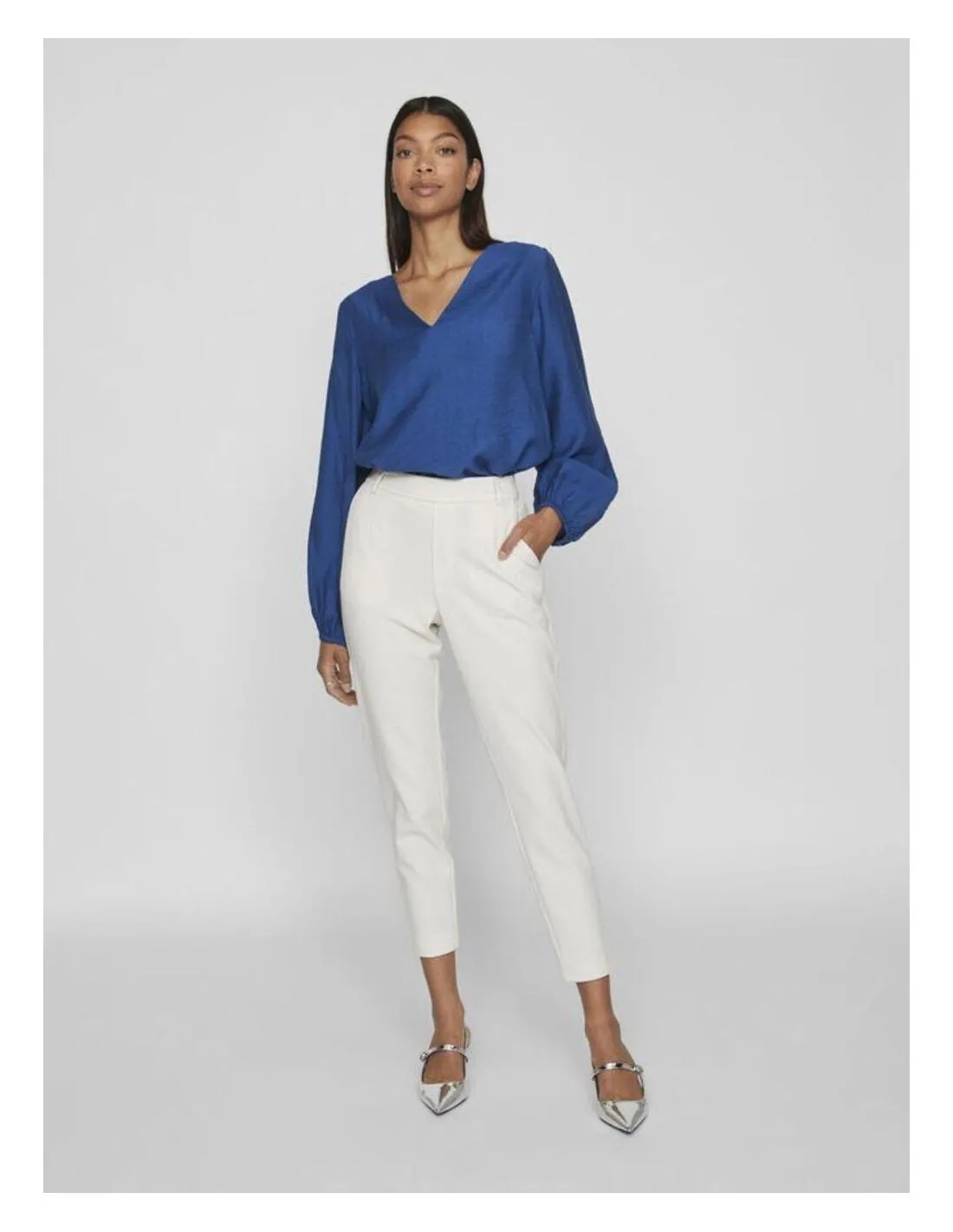 CAMISA DE VESTIR ESCOTE V VILA CLOTHES JANA