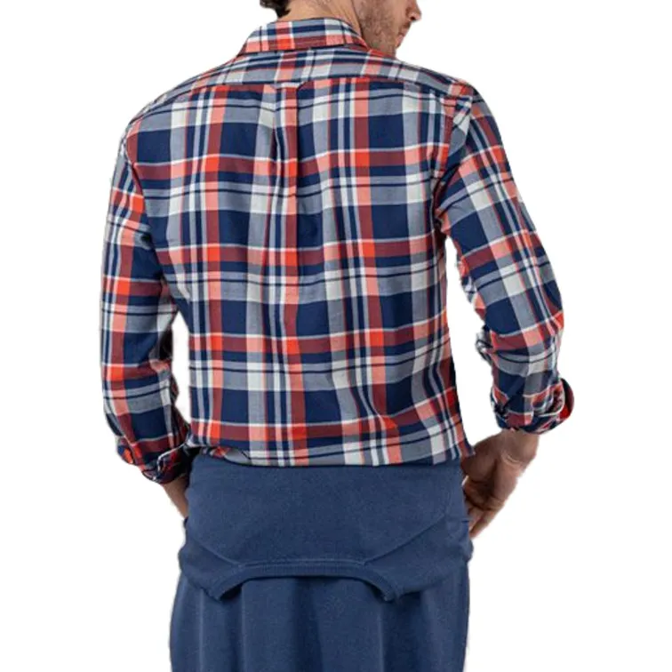 CAMISA HOMBRE  GANSO CAMISA CUADRO PREPPY MARINORO
