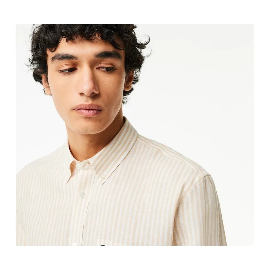 Camisa Lacoste Regular Fit Para Hombre