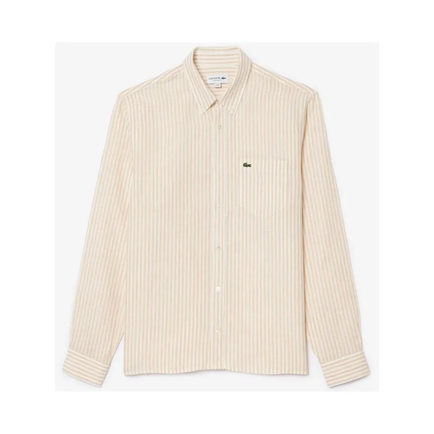 Camisa Lacoste Regular Fit Para Hombre