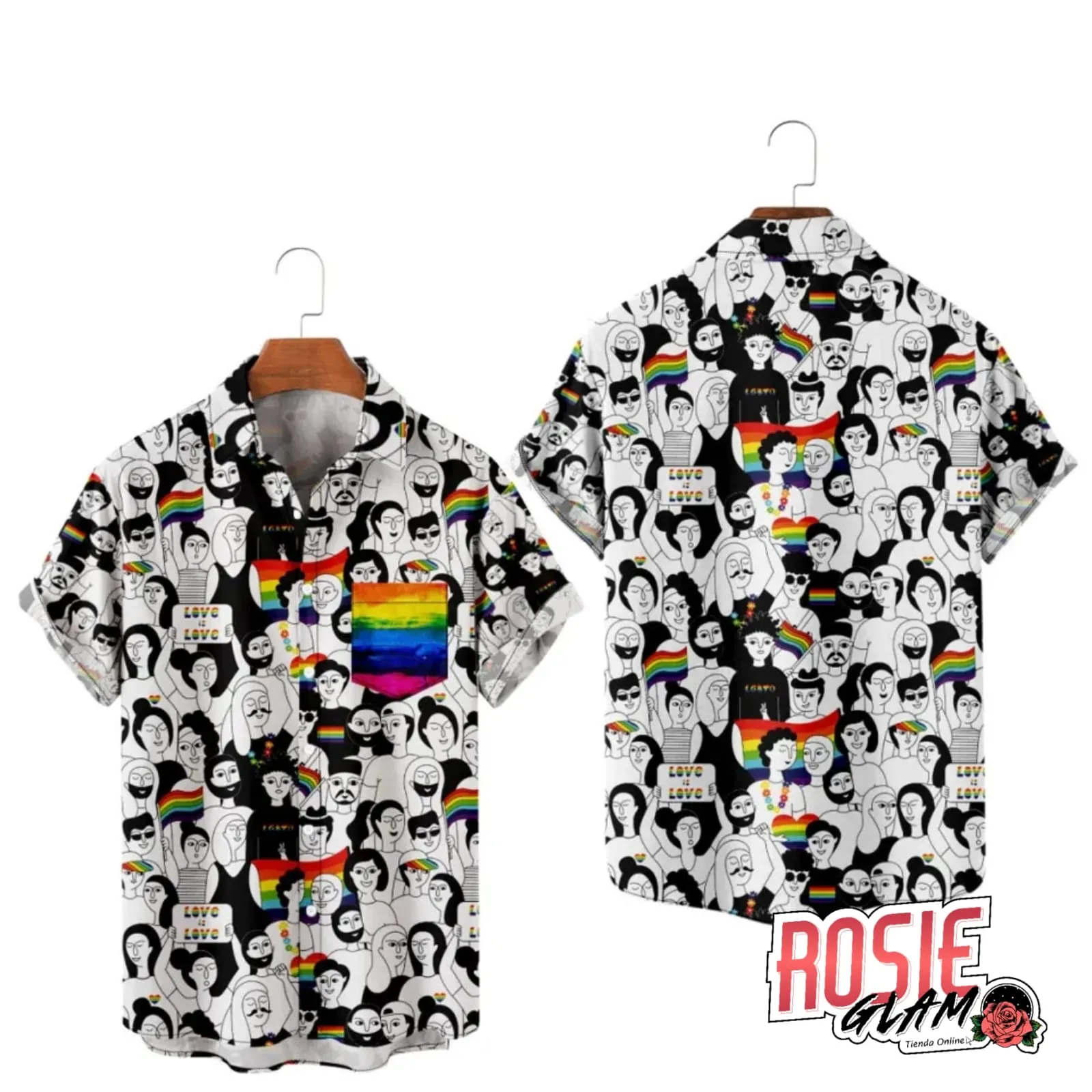 CAMISA LOVE IS LOVE  ROSIEGLAM