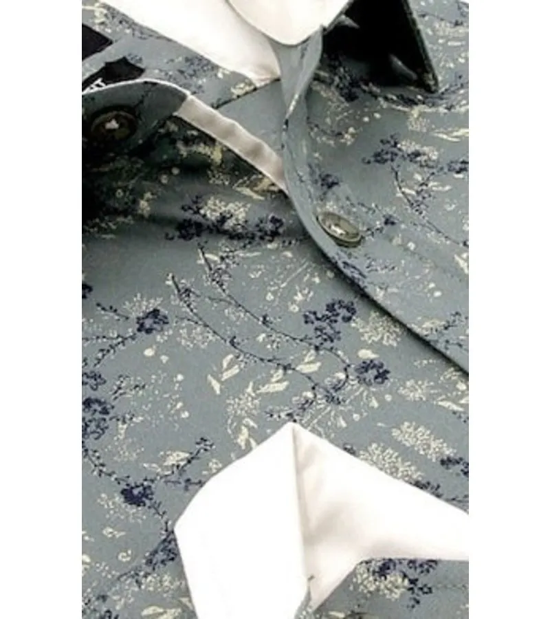 CAMISAS DE FLORES HOMBRE  3065  VERDE