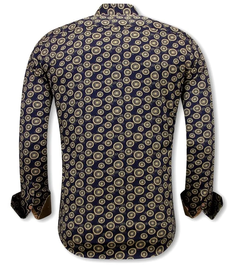 CAMISAS ESTAMPADAS PARA HOMBRE  3094  MARRóN